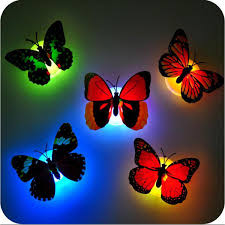 LED Butterfly Night Light Color Changing Light Lamp