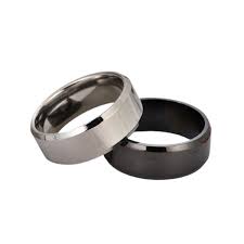 Trendy Sliver & Black Ring