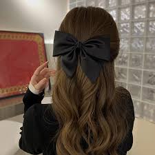 Black Bow Hair Ribbon