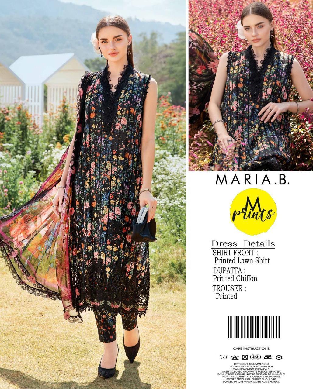 Elegant Designer Lawn Cotton Dress – Summer Collection 2026