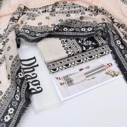 Elegant Designer Lawn Cotton Dress – Summer Collection 2026