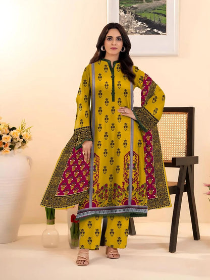 Elegant Designer Lawn Cotton Dress – Summer Collection 2026