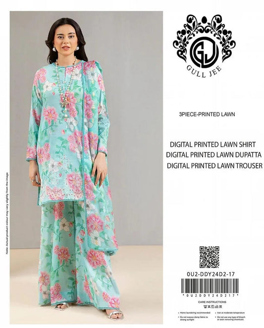 Elegant Designer Lawn Cotton Dress – Summer Collection 2026