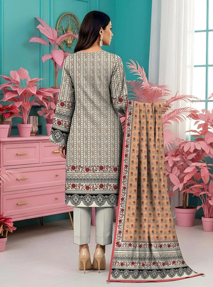 Elegant Designer Lawn Cotton Dress – Summer Collection 2026