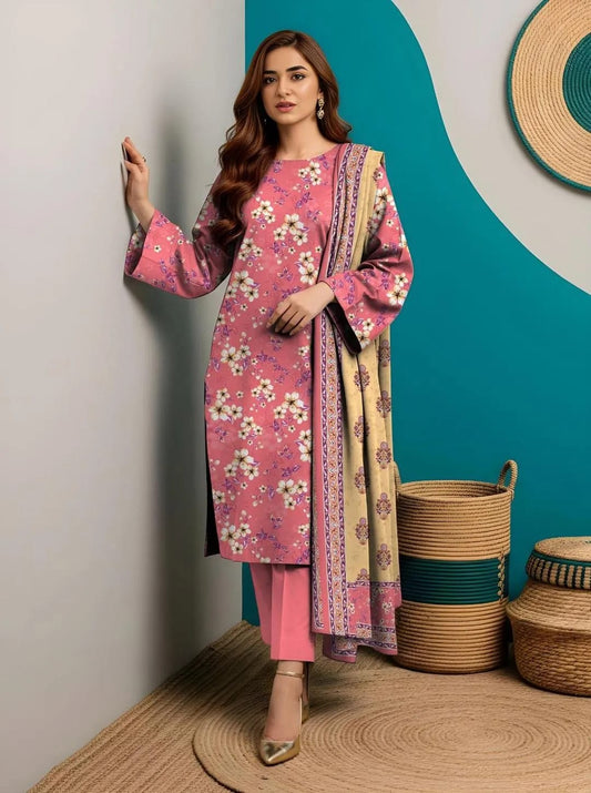 Elegant Designer Lawn Cotton Dress – Summer Collection 2026