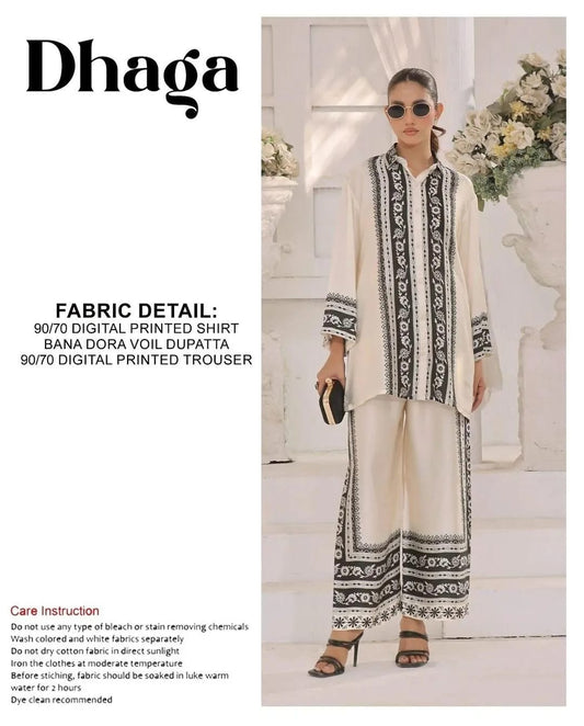 Elegant Designer Lawn Cotton Dress – Summer Collection 2026