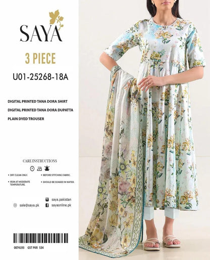 Elegant Designer Lawn Cotton Dress – Summer Collection 2026